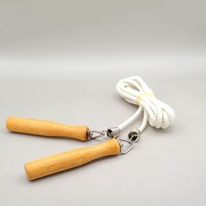 DP Fit for Life Vintage Jump Rope with Wooden Handles, NWOT
